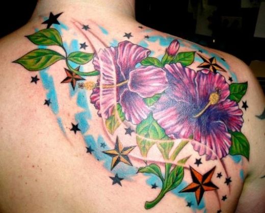 Large Fake Flower Tattoos - wide 3