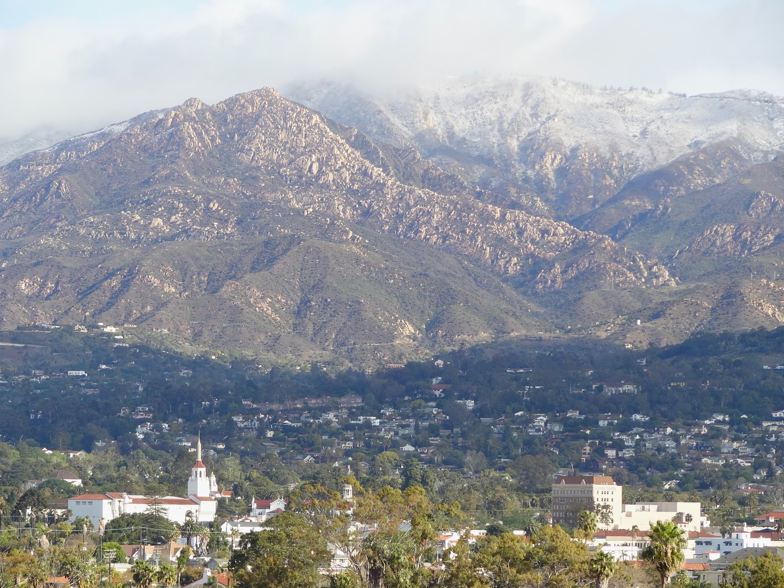 One Man's Journeys, Thoughts and Curiosities... Santa Barbara Snow on