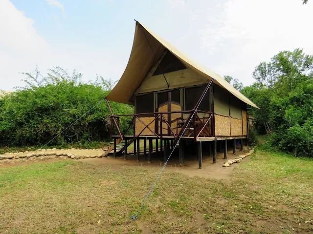 Tent at Bush Lodge in Uganda