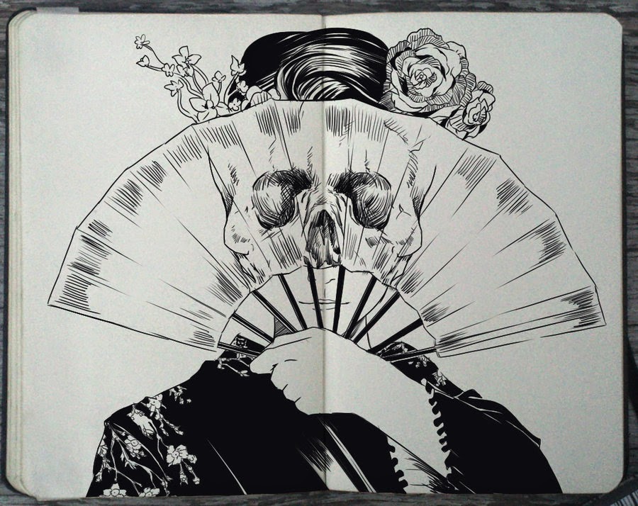 13-Death-Glare-Gabriel-Picolo-365-Days-of-Doodles-www-designstack-co