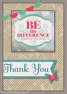 Bekka's Stampin' Up! Convention Thank You Card