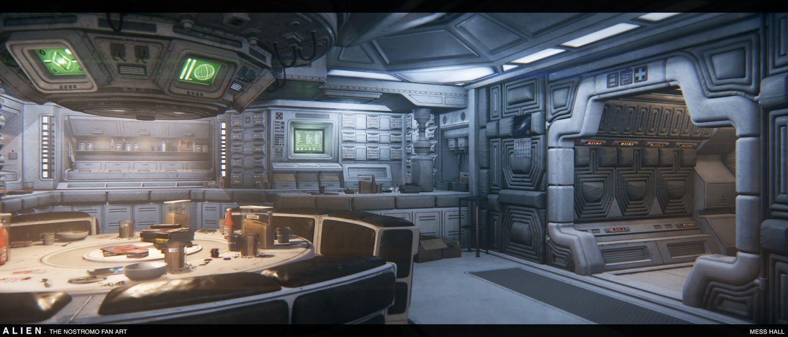 The Dork Review Rob S Room Alien S Nostromo Spaceship