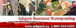 Ashpark Basement Waterproofing Contractors Ontario 1-800-334-6290