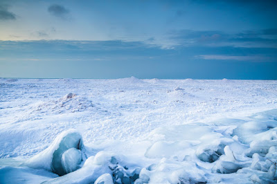 scenic winter view on the shore of lake Huron in Ontario Canada by Chris Gardiner Photography www.cgardiner.ca