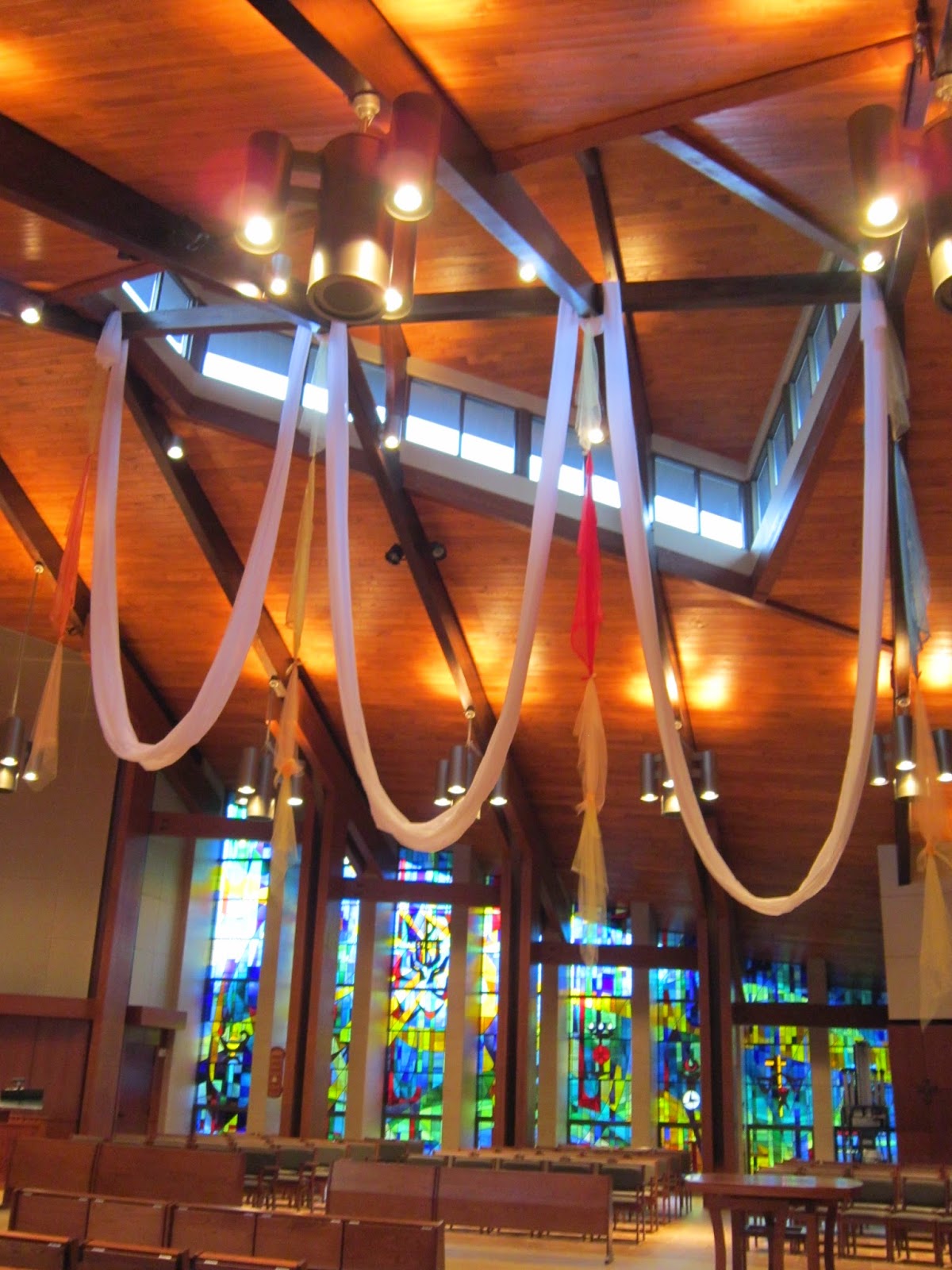 Light Through StainedGlass Windows Jubilee weekend 2014