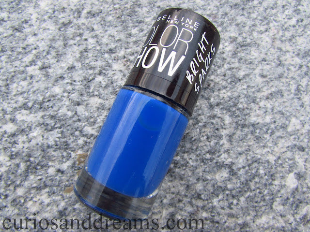 Maybelline Color Show Bright Spark Balzing Blue review, Maybelline Color Show  Balzing Blue review