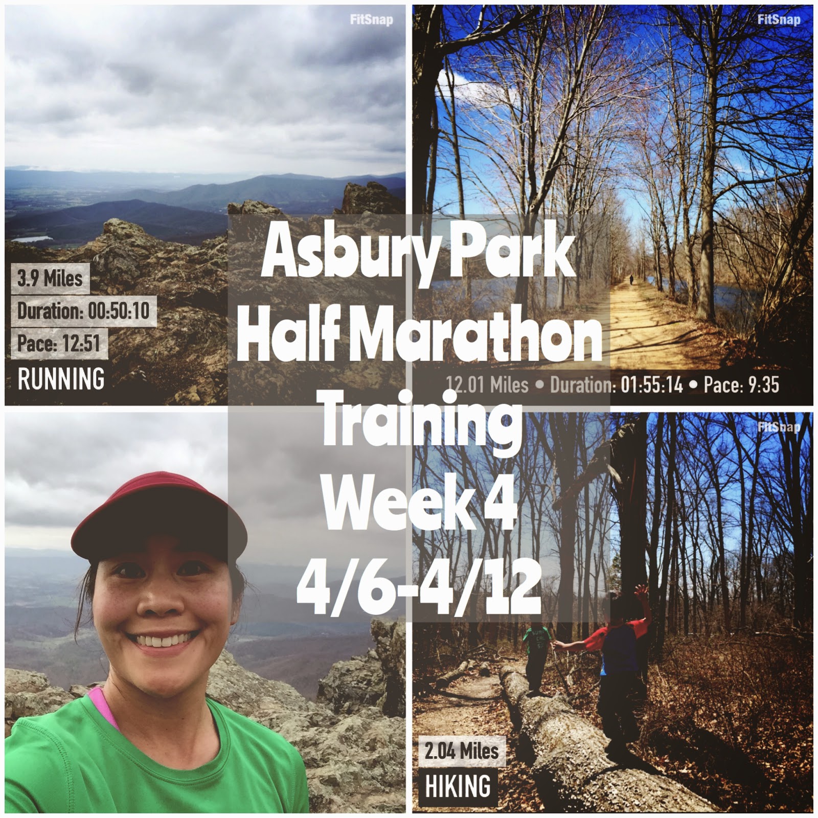 RunHikePlay Asbury Park Half Marathon Training Week 4 Recap 4/64/12