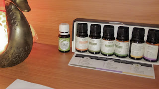 A selection of essential oils for clients visiting Dr Miwa Psychological Services office