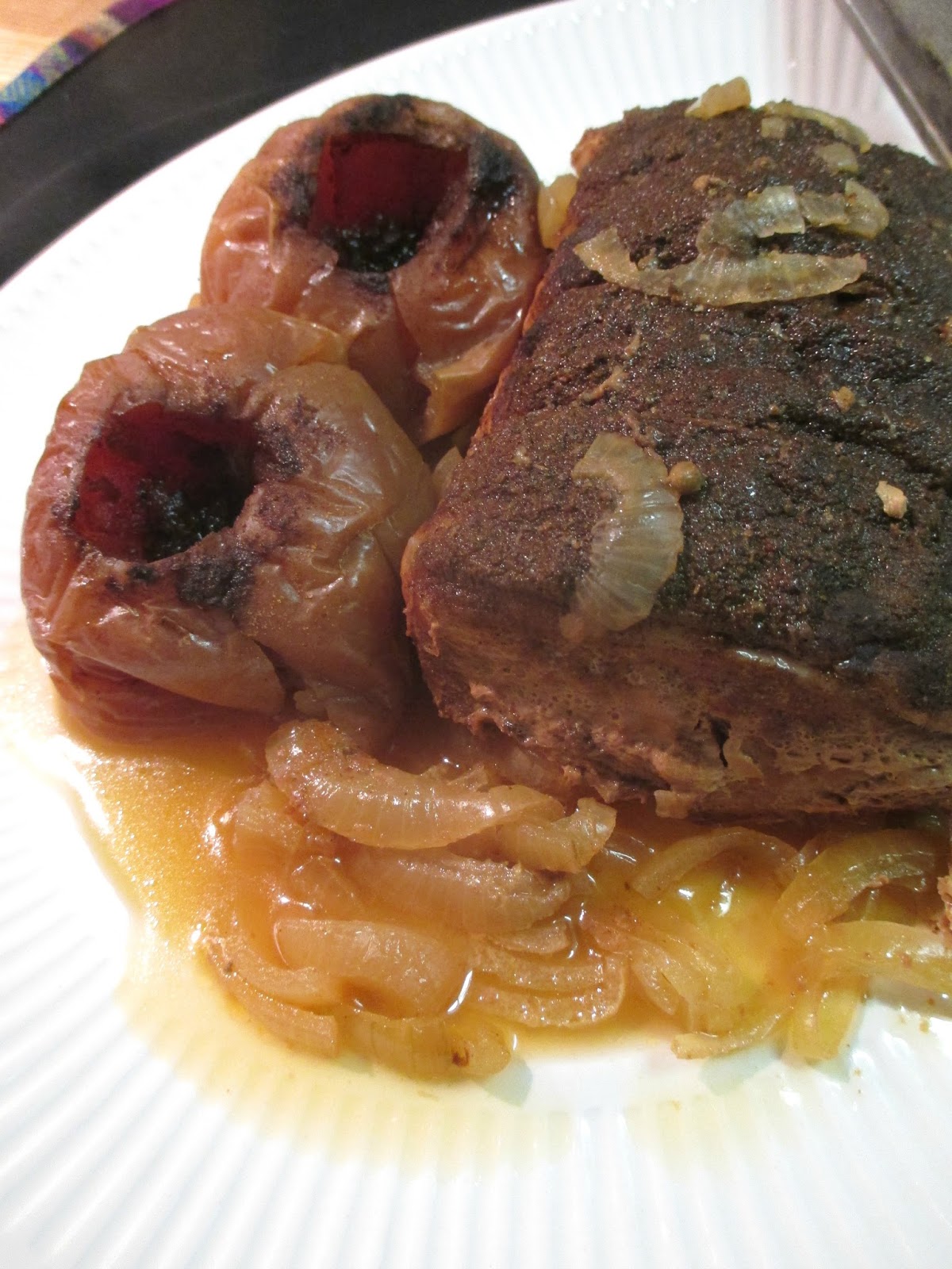 Just my Stuff Slow Cooker Pork with Whole Apples