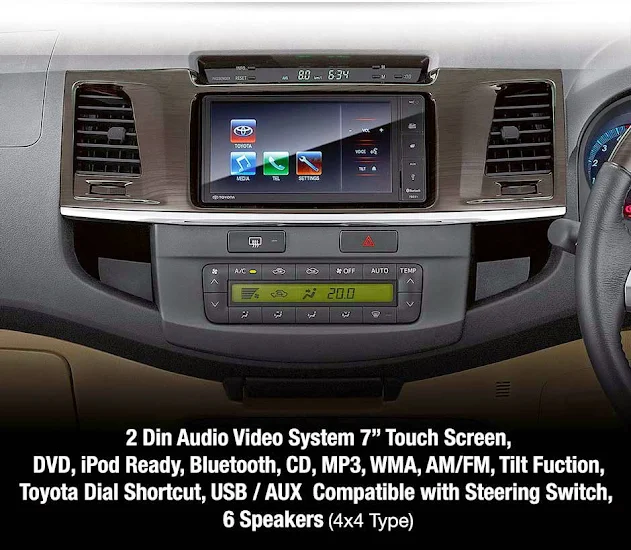 new-fortuner audio video-system