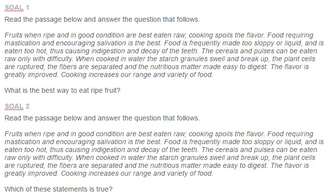 Contoh Soal Identify The Purpose Of An Informational Text