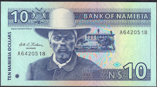 Namibia 10 Namibia Dollars 1993 P# 1