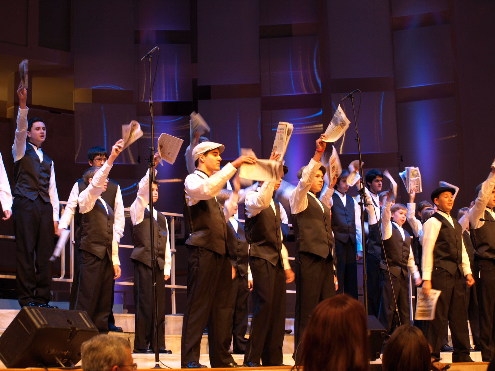 Polished Corner Pillars Home School Choir Concert