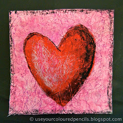 heart paintings grade textured valentine painting pastel valentines oil paint paper tissue middle texture pencils pastels project projects draw coloured