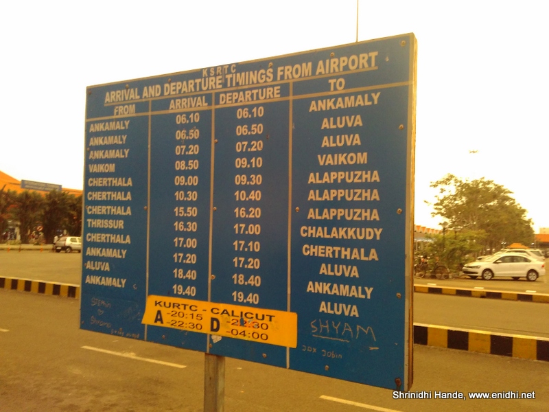 Cochin Airport To City Bus Timings And Other Budget Options