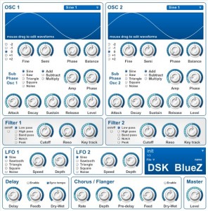 DSK BlueZ - Mais um Plugin VST Synth da DSK