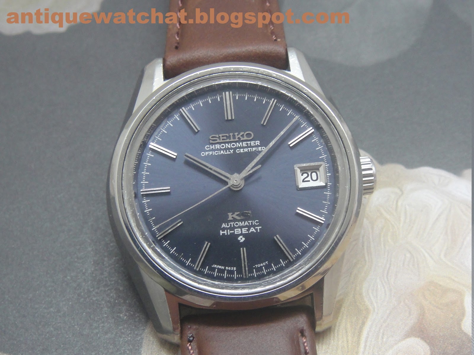 Antique Watch Bar: KING SEIKO CHRONOMETER HI-BEAT 5625-7040 KS188 (SOLD)