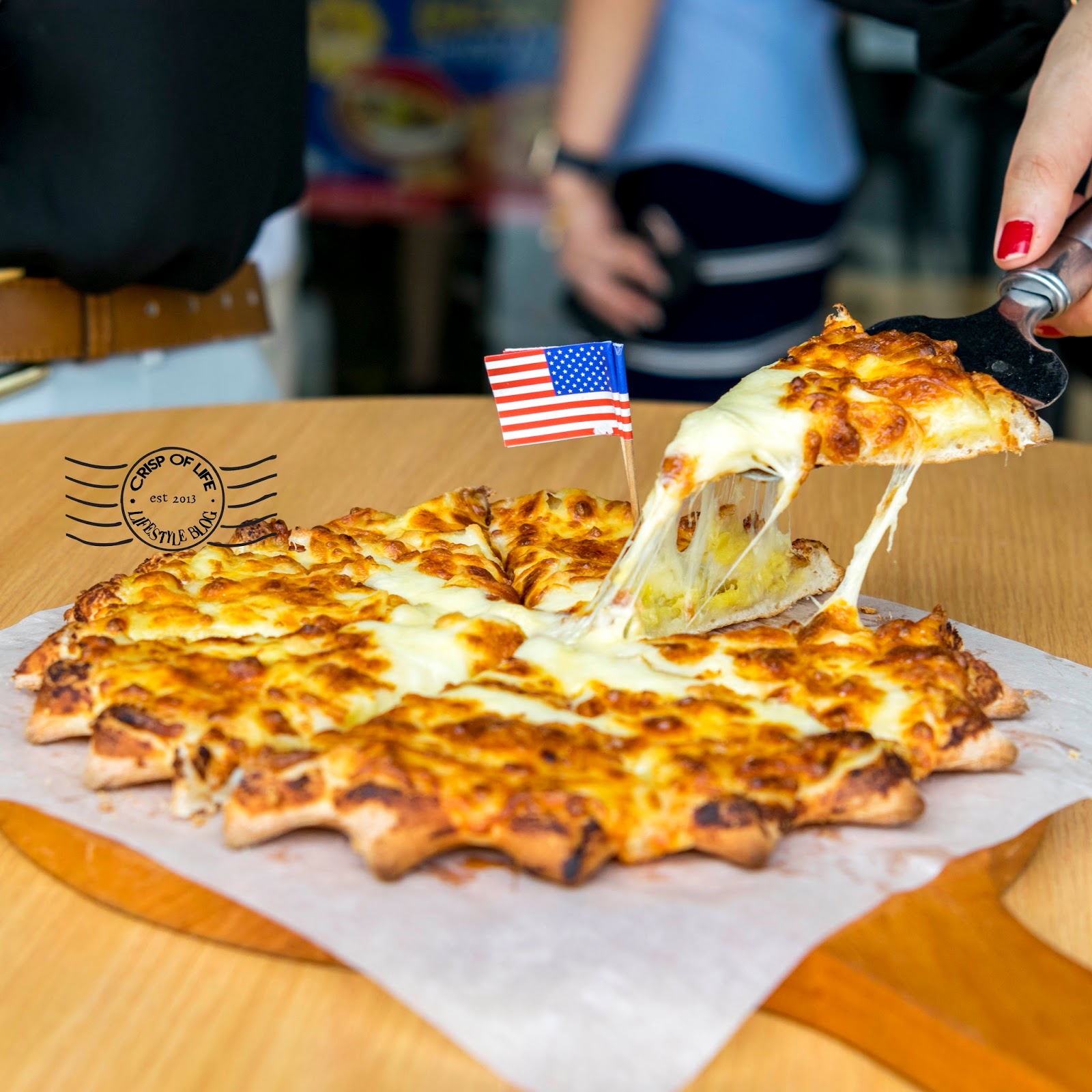 The First Durian Pizza in Malaysia only at US Pizza Crisp of Life