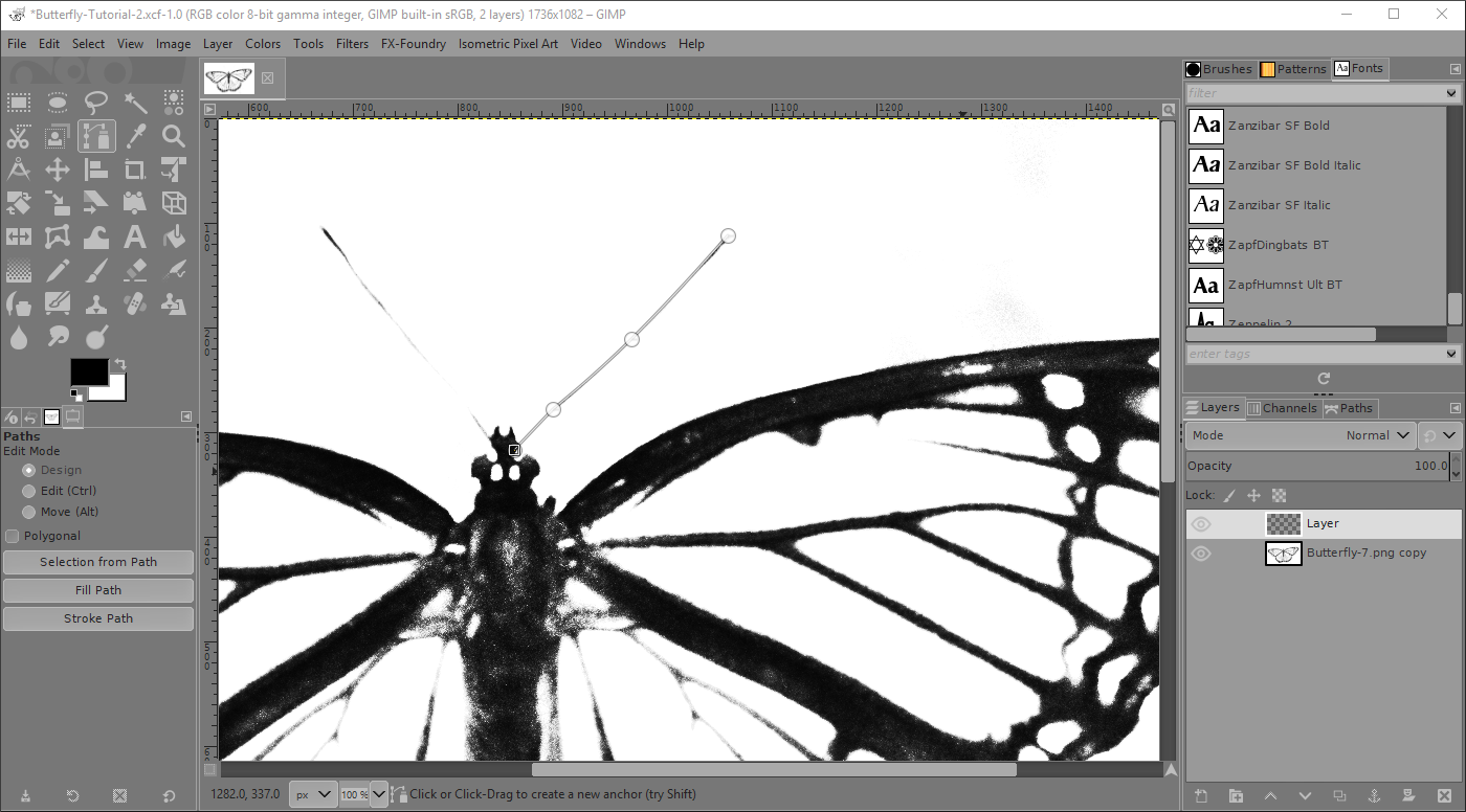 inkscape trace bitmap to layers