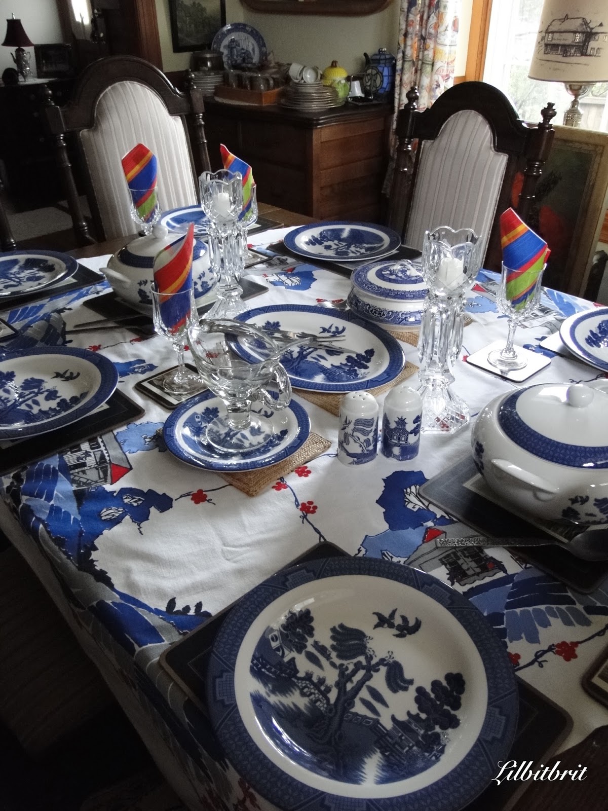A Little Bit of British from Across The Pond Blue Willow Pattern