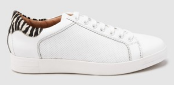 allie leopard lace up trainer