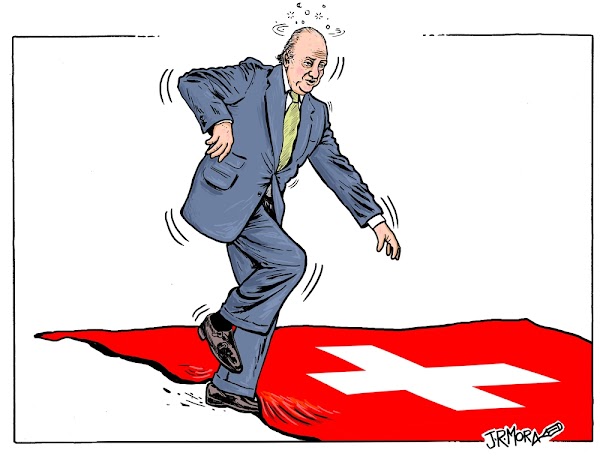 La guillotina suiza sobre Juan Carlos I