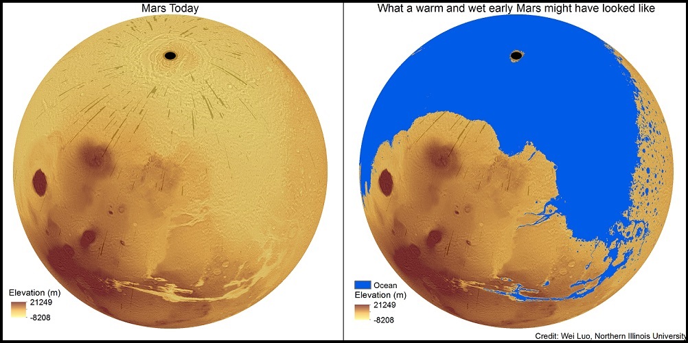 Astronomy and Space News Astro Watch Study Suggests Mars Had Ocean