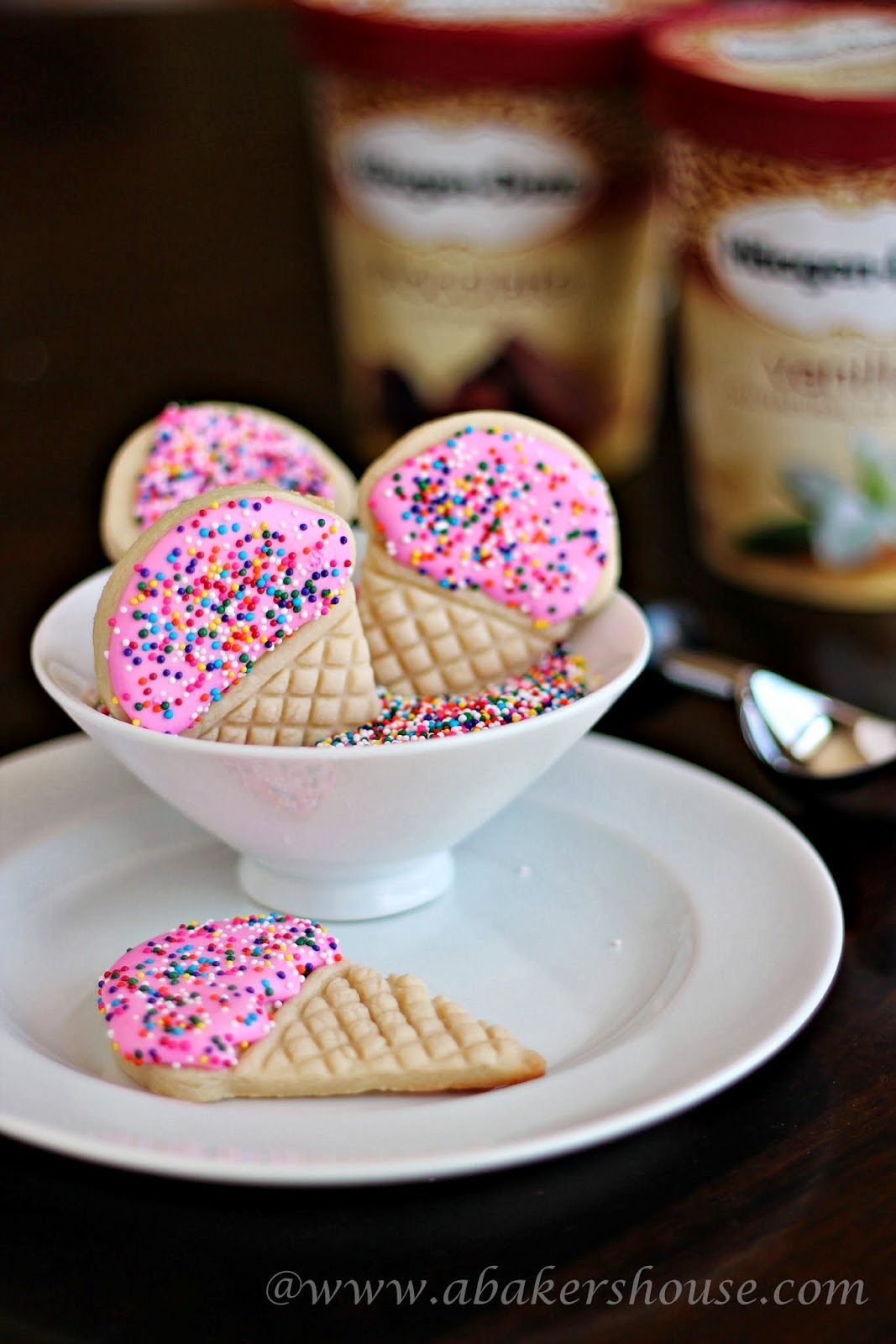 Ice Cream Cone Cookies | A Baker's House