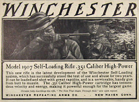 Model 1907 Self-Loading Rifle .351 Caliber High-Power