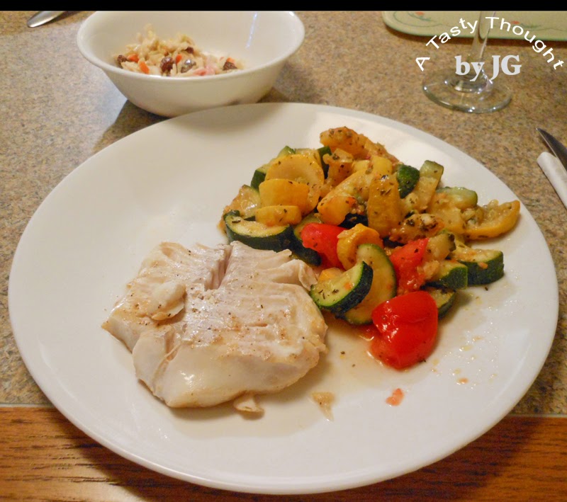 A Tasty Thought by JG Grilled Haddock Dinner
