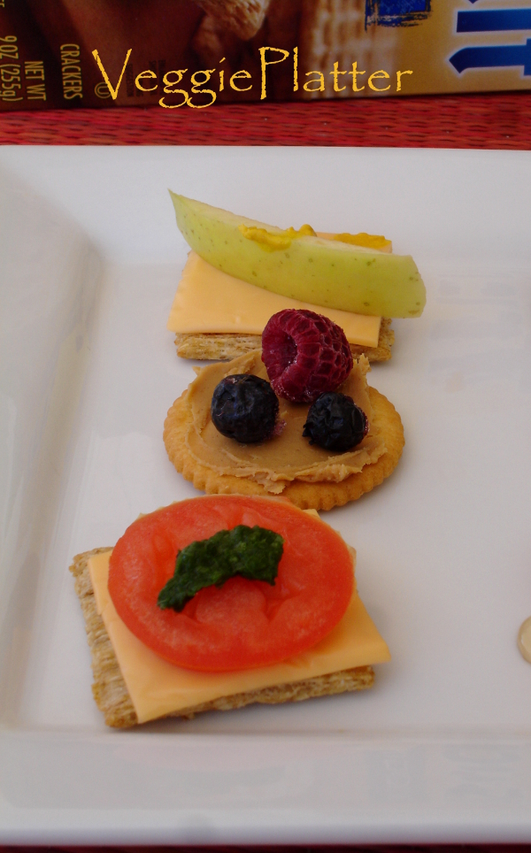 Veggie Platter Cracker Sandwiches