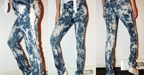 acid procedure denim wash jeans