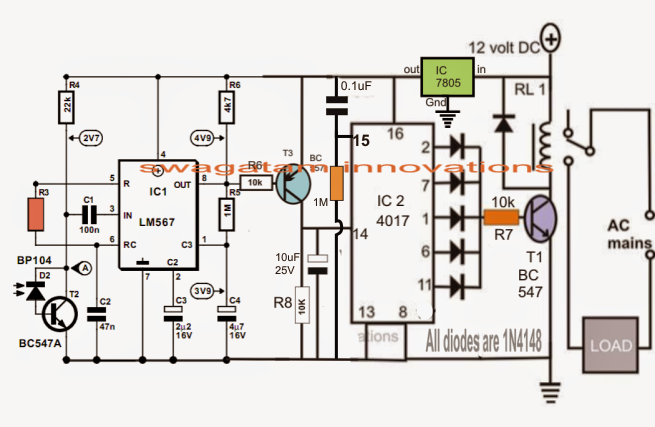 Remote Control Circuit for Multiple Appliances
