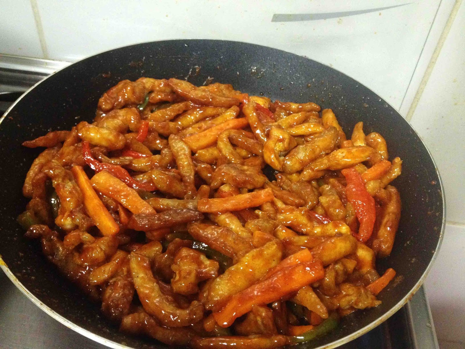 CHICKEN STRIPS RECIPE SPICY SAUCY CHICKEN