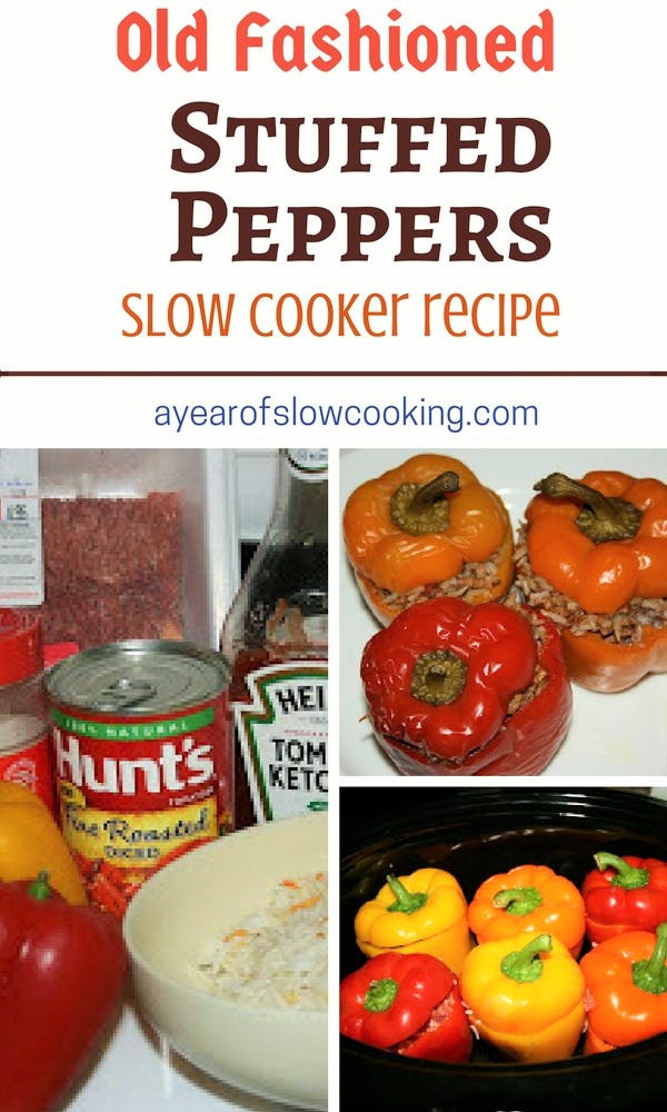 CrockPot Stuffed Peppers Recipe A Year of Slow Cooking