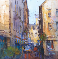 street scene paris ian ramsay watercolor painting watercolors paintings easy well paint parisian west tucson february