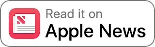 White Read it on Apple News Badge
