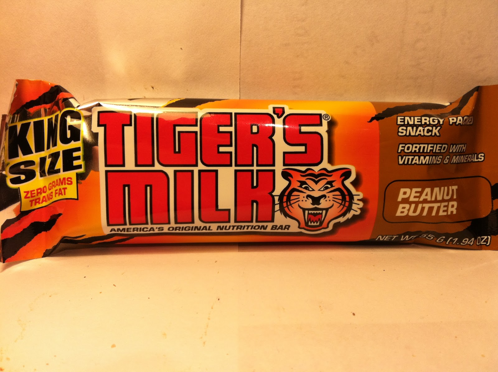 Crazy Food Dude Review Tiger's Milk Peanut Butter Nutrition Bar