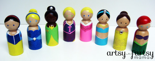 princess peg dolls