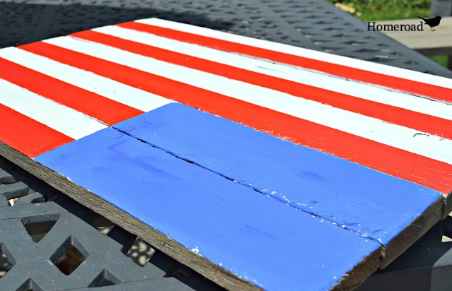Rustic pallet wood American Flag Tutorial