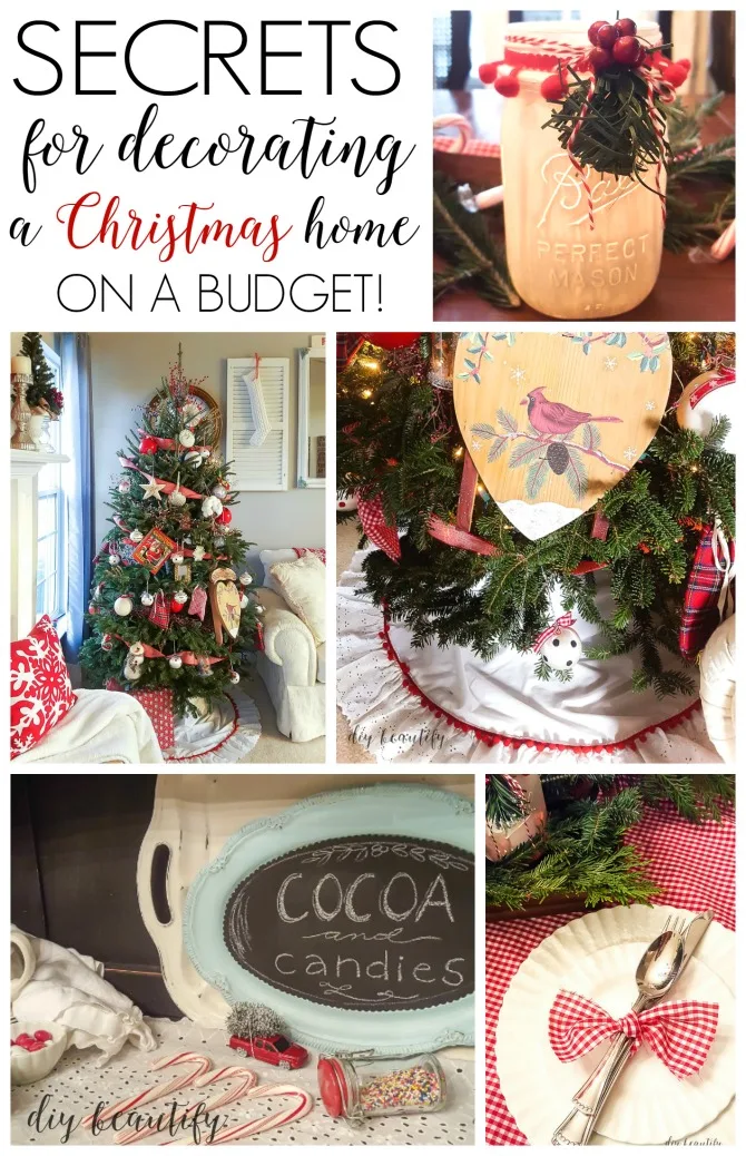 I'm sharing all my secrets for achieving a designer handmade Christmas home on a budget right here at diy beautify!