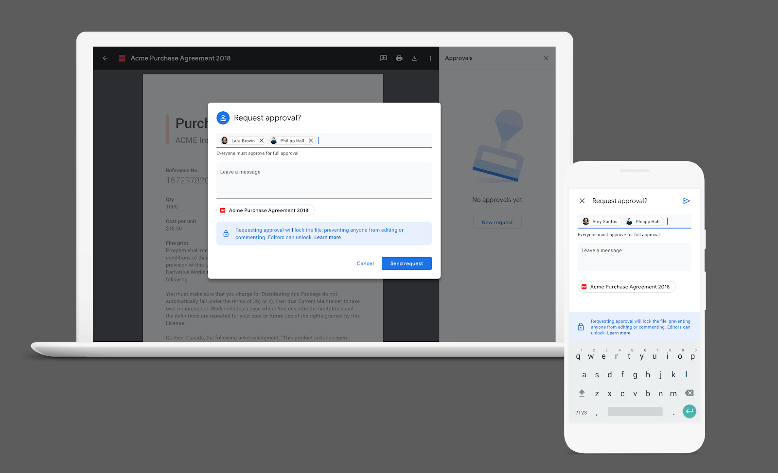 Request and review formal document approvals with a new beta