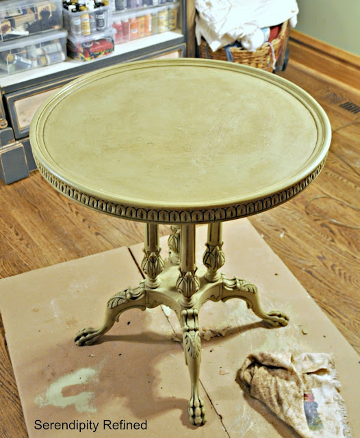 Transformation: Chalk Paint Table and Lamp Makeover by Serendipity Refined