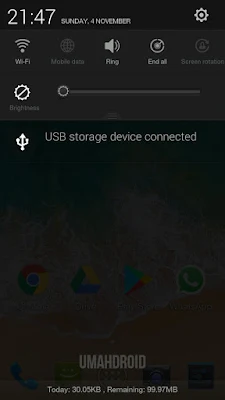 USB Storage Device Connected