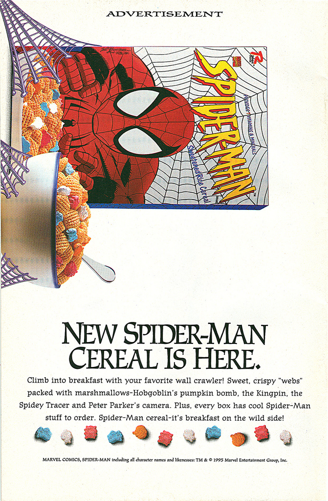 SATURDAY MORNINGS FOREVER SPIDERMAN CEREAL (RALSTON)