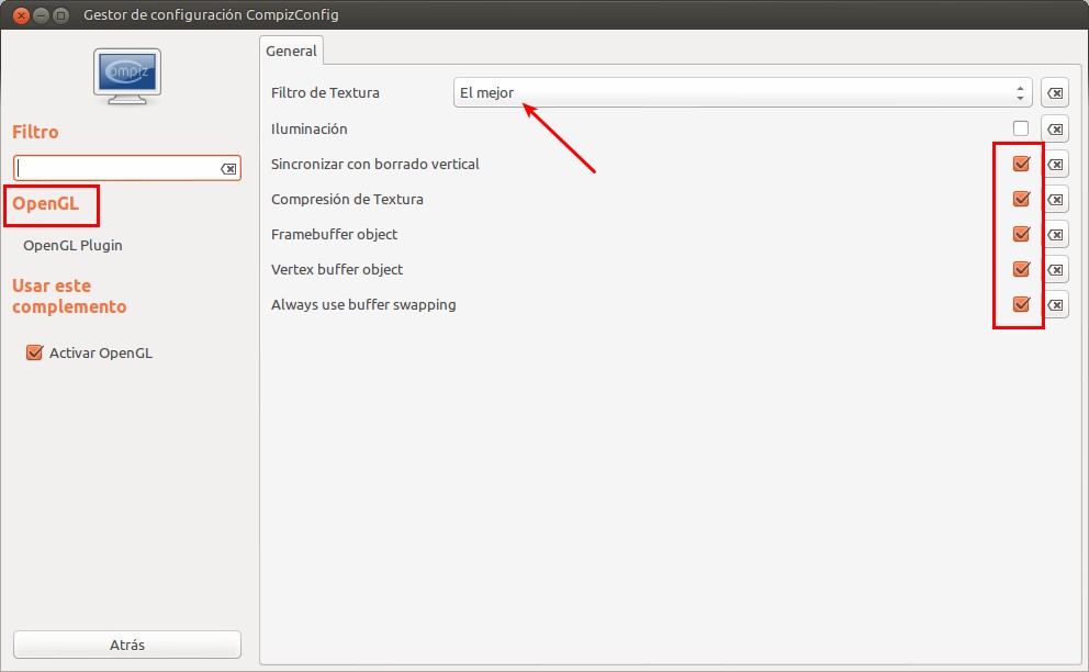 UnaDe25 Triple Buffer en Ubuntu