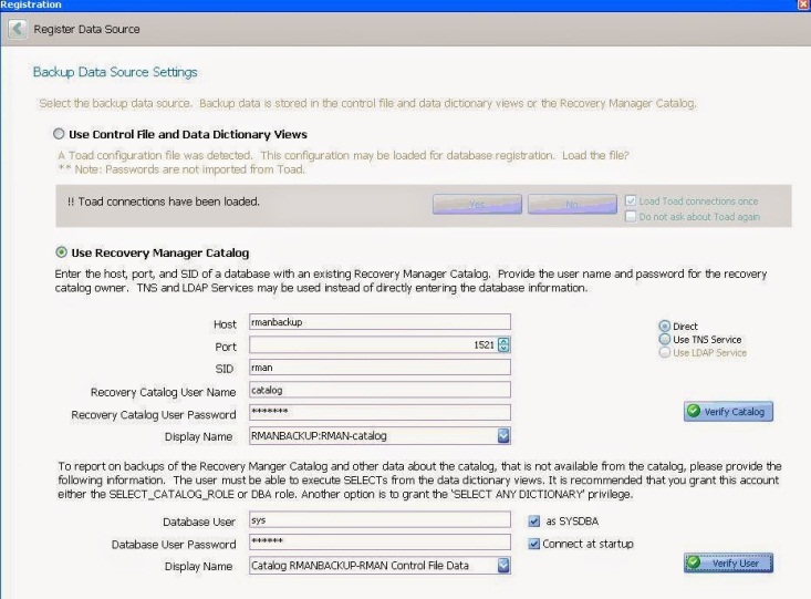 Monitoring RMAN Backup with QBR Tools