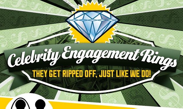 Image: Celebrity Engagement Rings - When They Get Ripped Off Just Like We Do #infographic