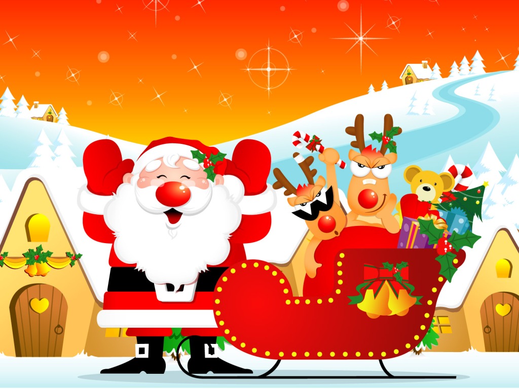 Free Merry Christmas Santa Claus HD Wallpapers for iPad | Tips and News ...