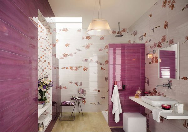 contoh desain keramik kamar mandi yang bagus